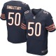 Men Nike Chicago Bears &50 Mike Singletary Elite Navy Blue Team Color NFL Jersey