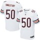 Men Nike Chicago Bears &50 Mike Singletary Elite White NFL Jersey