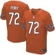 Men Nike Chicago Bears &72 William Perry Elite Orange Alternate NFL Jersey