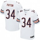 Men Nike Chicago Bears &34 Walter Payton Elite White NFL Jersey