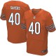 Hommes Nike Chicago Bears # 40 Gale Sayers élite remplaçant NFL Maillot Magasin Orange