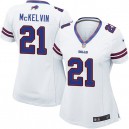 Women Nike Buffalo Bills &21 Leodis McKelvin Elite White NFL Jersey