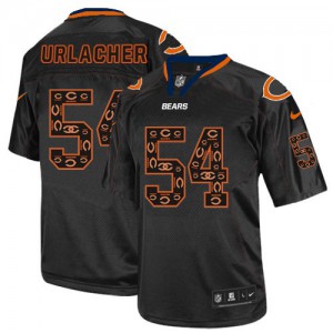 Hommes Nike Chicago Bears # 54 Brian Urlacher Élite nouvelle Lights Out noir NFL Maillot Magasin