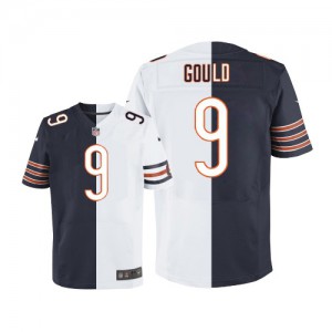 Hommes Nike Chicago Bears # 9 Robbie Gould élite Team/route deux tonnes NFL Maillot Magasin