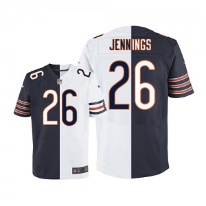 Hommes Nike Chicago Bears # 26 Tim Jennings élite Team/route deux tonnes NFL Maillot Magasin