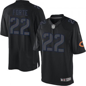 Hommes Nike Chicago Bears # 22 noir élite de Matt Forte incidence NFL Maillot Magasin
