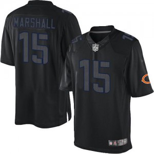 Hommes Nike Chicago Bears # 15 Brandon Marshall élite noir incidence NFL Maillot Magasin