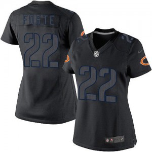 Femmes Nike Chicago Bears # 22 noir élite de Matt Forte incidence NFL Maillot Magasin