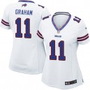 Women Nike Buffalo Bills &11 T.J.Graham Elite White NFL Jersey