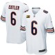 Youth Nike Chicago Bears &6 Jay Cutler Elite White C Patch NFL Jersey