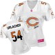 Women Nike Chicago Bears &54 Brian Urlacher Elite White Fem Fan NFL Jersey