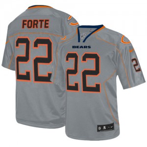 Hommes Nike Chicago Bears # 22 Matt Forte élite Lights Out gris NFL Maillot Magasin