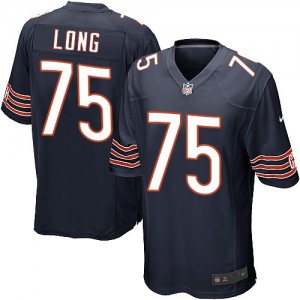 Jeunes Bears de Chicago Nike # couleur NFL maillot de l'équipe 75 Kyle Élite longue bleu marine