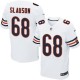 Men Nike Chicago Bears &68 Matt Slauson Elite White NFL Jersey
