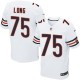 Men Nike Chicago Bears &75 Kyle Long Elite White NFL Jersey