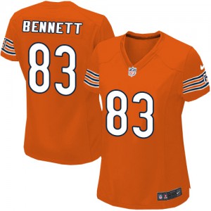 Femmes Nike Chicago Bears # 83 Martellus Bennett élite Orange alternent NFL Maillot Magasin