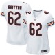 Women Nike Chicago Bears &62 Eben Britton Elite White NFL Jersey
