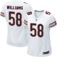 Women Nike Chicago Bears &58 D.J. Williams Elite White NFL Jersey