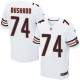 Men Nike Chicago Bears &74 Jermon Bushrod Elite White NFL Jersey