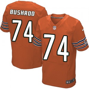 Hommes Nike Chicago Bears # 74 Jermon Bushrod élite Orange alternent NFL Maillot Magasin