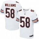 Men Nike Chicago Bears &58 D.J. Williams Elite White NFL Jersey