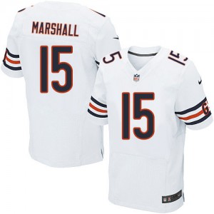 Hommes Nike Chicago Bears # 15 Brandon Marshall Élite blanc NFL Maillot Magasin