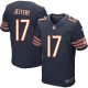 Men Nike Chicago Bears &17 Alshon Jeffery Elite Navy Blue Team Color NFL Jersey