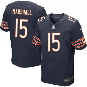 Hommes Nike Chicago Bears # 15 Brandon Marshall Élite Navy Bleu équipe NFL Maillot Magasin de couleur Hommes Nike Chicago Bears # 15 Brandon Marshall Élite Navy Bleu équipe NFL Maillot Magasin de couleur