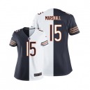 Women Nike Chicago Bears &15 Brandon Marshall Elite Team/Road Two Tone NFL Jersey