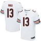 Men Nike Chicago Bears &13 Johnny Knox Elite White NFL Jersey