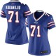 Women Nike Buffalo Bills &71 Cyrus Kouandjio Elite Royal Blue Team Color NFL Jersey