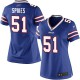 Women Nike Buffalo Bills &51 Brandon Spikes Elite Royal Blue Team Color NFL Jersey