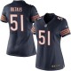 Women Nike Chicago Bears &51 Dick Butkus Elite Navy Blue Team Color NFL Jersey