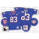 Mitchell And Ness Buffalo Bills &83 Andre Reed Royal Blue 35th Anniversary Patch Authentic Throwback NFL Jersey