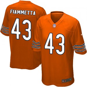 Jeunes Bears de Chicago Nike # 43 Maillot Magasin Orange NFL remplaçant de Tony Fiammetta Élite