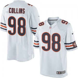 Jeunes Bears de Chicago Nike # 98 Nate Collins élite NFL blanc Maillot Magasin