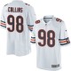 Youth Nike Chicago Bears &98 Nate Collins Elite White NFL Jersey