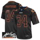Men Nike Chicago Bears &34 Walter Payton Elite Lights Out Black Autographed NFL Jersey
