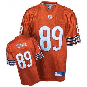 Reebok Chicago porte # 89 Mike Ditka Orange Premier EQT suppléant de NFL Maillot Magasin