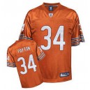 Reebok Chicago Bears &34 Walter Payton Orange Alternate Premier EQT Throwback NFL Jersey