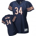 Reebok Chicago Bears &34 Walter Payton Blue Women Field Flirt Fashion Premier EQT Throwback NFL Jersey