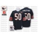 Mitchell And Ness Chicago Bears &50 Mike Singletary Blue Team Color With Big Number Authentic Throwback NFL Jersey