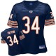 Reebok Chicago Bears &34 Walter Payton Blue Women Team Color Replica Throwback NFL Jersey