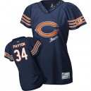 Reebok Chicago Bears &34 Walter Payton Blue 2011 Women Field Flirt Premier EQT Throwback NFL Jersey