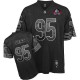 Reebok Chicago Bears &95 Richard Dent Black Shadow Hall of Fame 2011 Authentic Throwback NFL Jersey