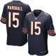 Youth Nike Chicago Bears &15 Brandon Marshall Elite Navy Blue Team Color NFL Jersey