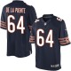Youth Nike Chicago Bears &64 Brian De La Puente Elite Navy Blue Team Color NFL Jersey
