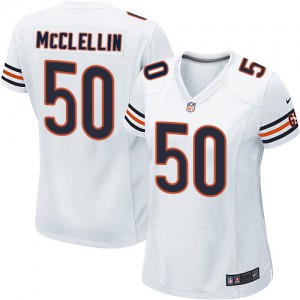 Femmes Nike Chicago Bears # 50 Shea McClellin Élite blanc NFL Maillot Magasin