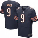 Men Nike Chicago Bears &9 Robbie Gould Elite Navy Blue Team Color NFL Jersey