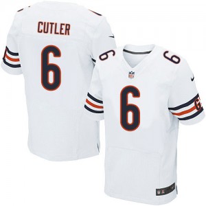 Hommes Nike Chicago Bears # 6 Jay Cutler Élite blanc NFL Maillot Magasin